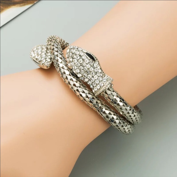Jewelry - NEW Arrival Silver Snake Bangle Bracelet